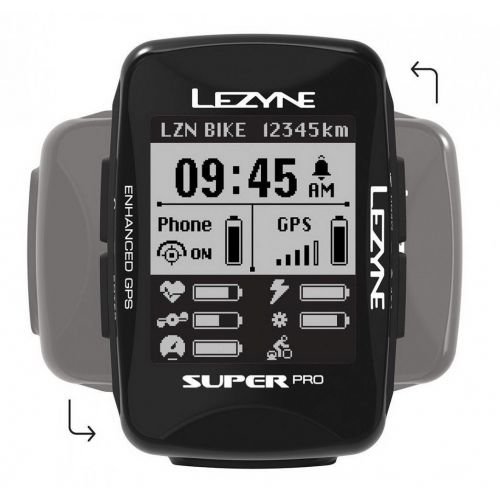 GPS комп'ютер Lezyne SUPER PRO GPS Чорний Y13